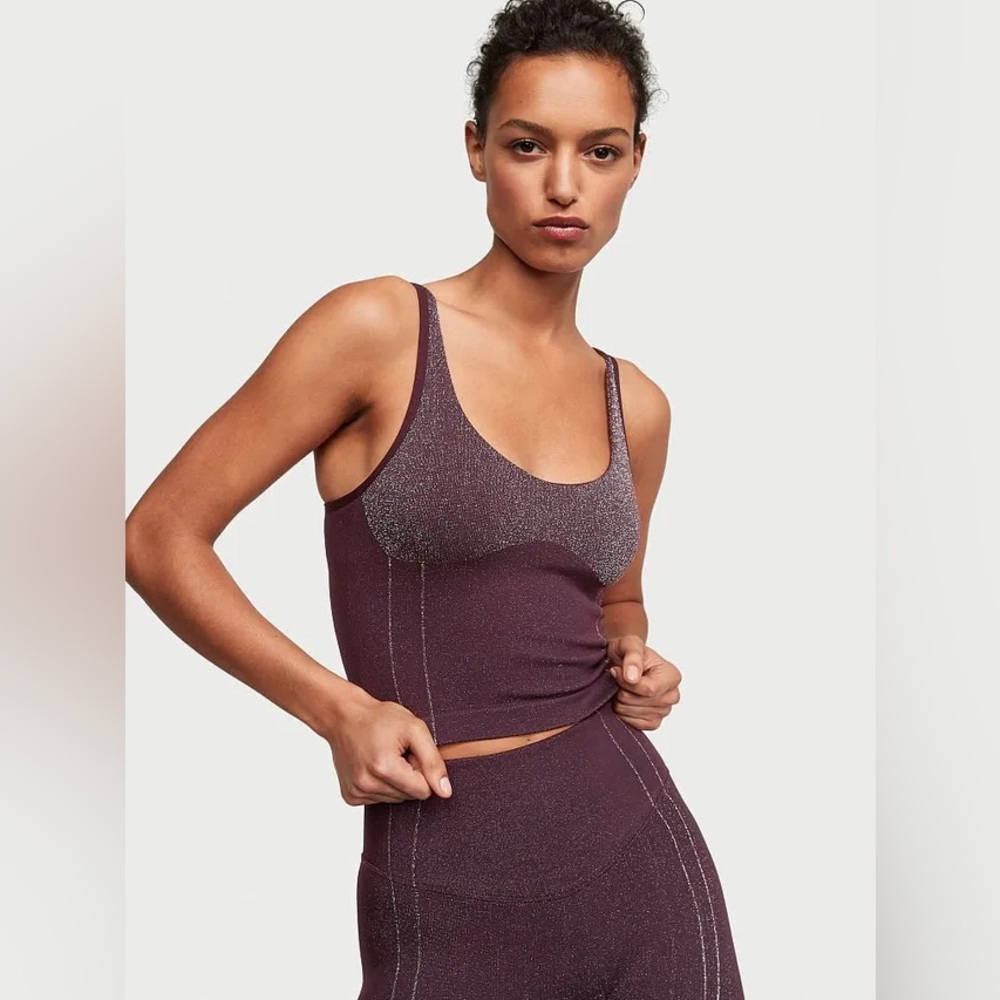 VS Seamless Shimmer Tank Top